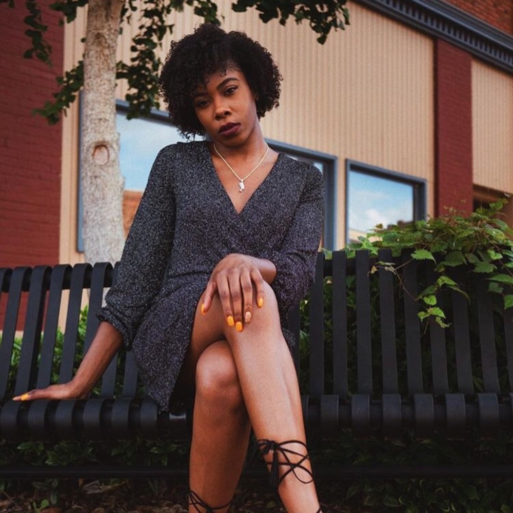 Metallic Wrap Dress